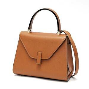 Valextra Iside Mini Shoulder Bag WBES0036028LOC99MH Soft Calfskin Havana Brow...